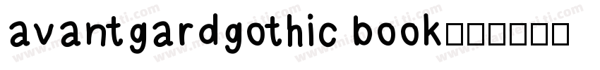 avantgardgothic book字体转换